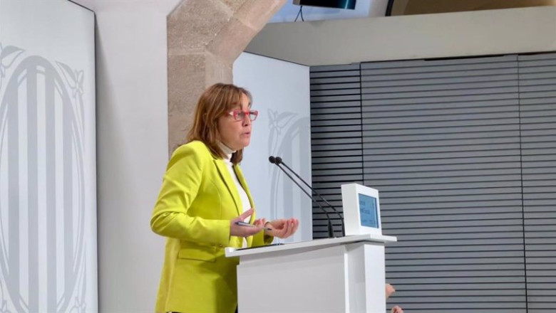 ep la consellera y portavoz del govern silvia paneque tras el consell executiu en el palau de la ep la consellera y portavoz del govern silvia paneque tras el consell executiu en el palau de la