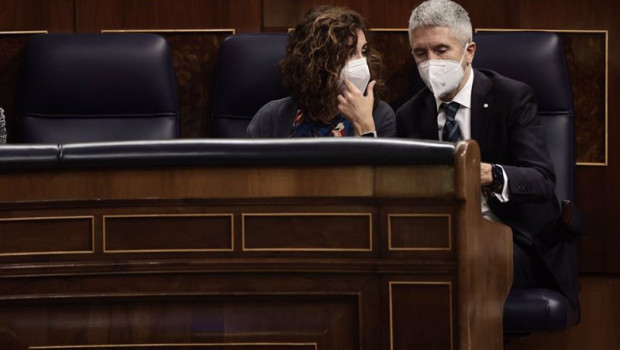 ep la ministra de hacienda maria jesus montero y el ministro de interior fernando grande marlaska