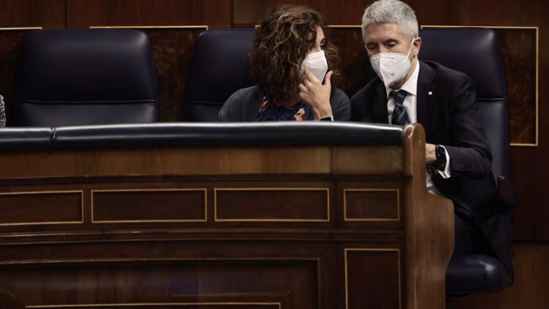 ep la ministra de hacienda maria jesus montero y el ministro de interior fernando grande marlaska ep la ministra de hacienda maria jesus montero y el ministro de interior fernando grande marlaska