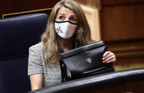 ep la ministra de trabajo yolanda diaz durante una sesion plenaria celebrada en el congreso