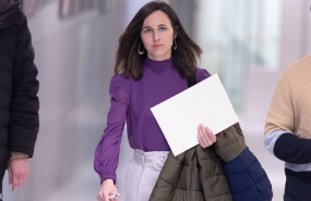 ep la portavoz de podemos en el congreso ione belarra llega a una rueda de prensa anterior a la