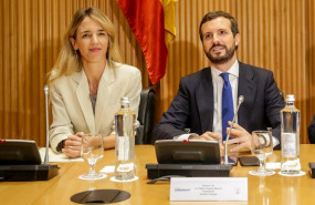 ep la portavoz del partido popular en el congreso cayetana alvarez de toledo y el presidente del