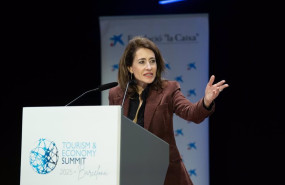 ep la presidenta de paradores raquel sanchez interviene durante el tourism economy summit barcelona