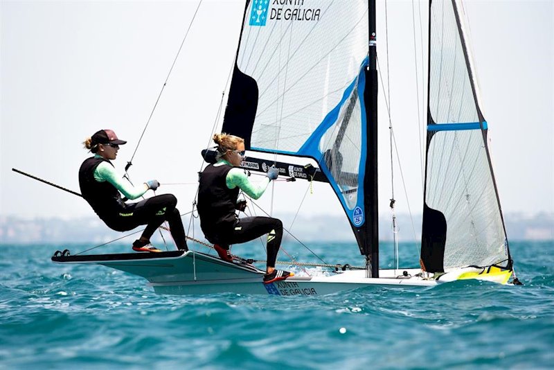 ep patricia suarez y nicole van der velden en el campeonato del mundo