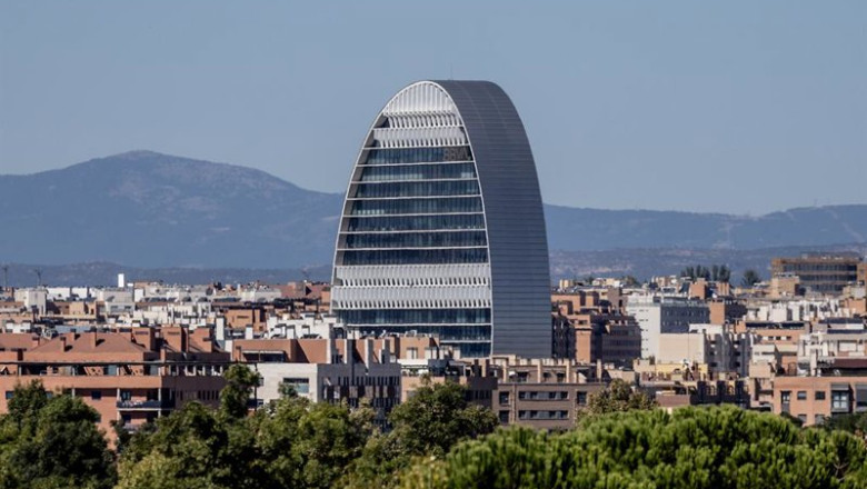 ep sede del bbva en madrid a 3 de octubre de 2025 en madrid espana