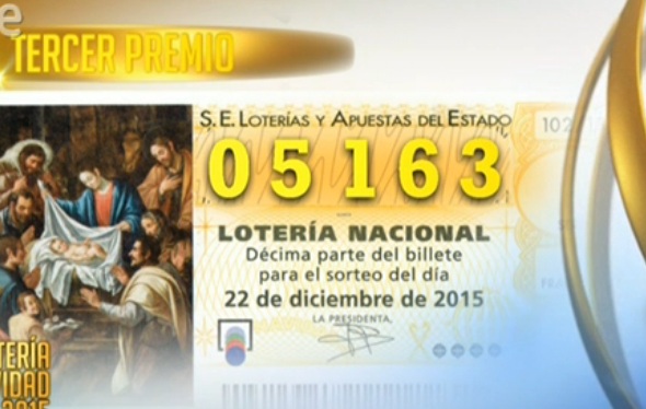 Tercer premio decimo loteria 22122015